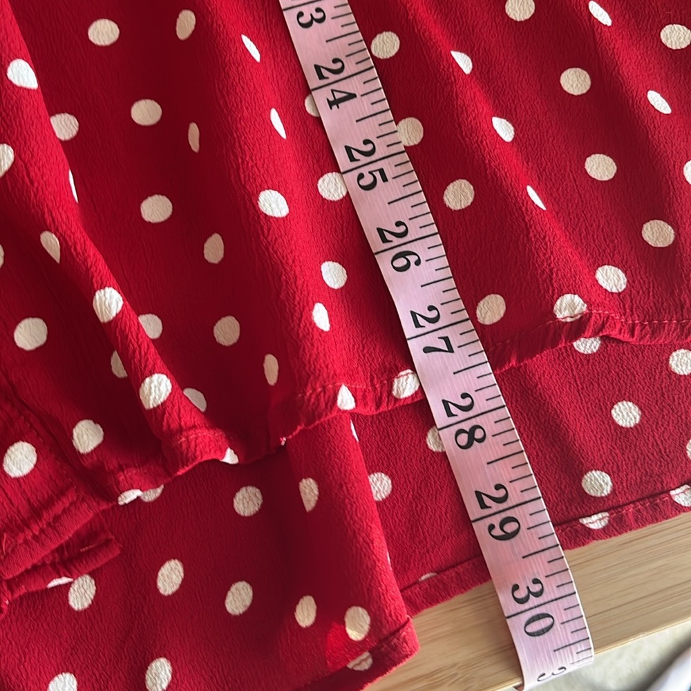 Marla Duran Women's Vintage 90s Lagenlook Polka Dot Oversized Rayon Crepe Top 1X - Picture 12 of 14